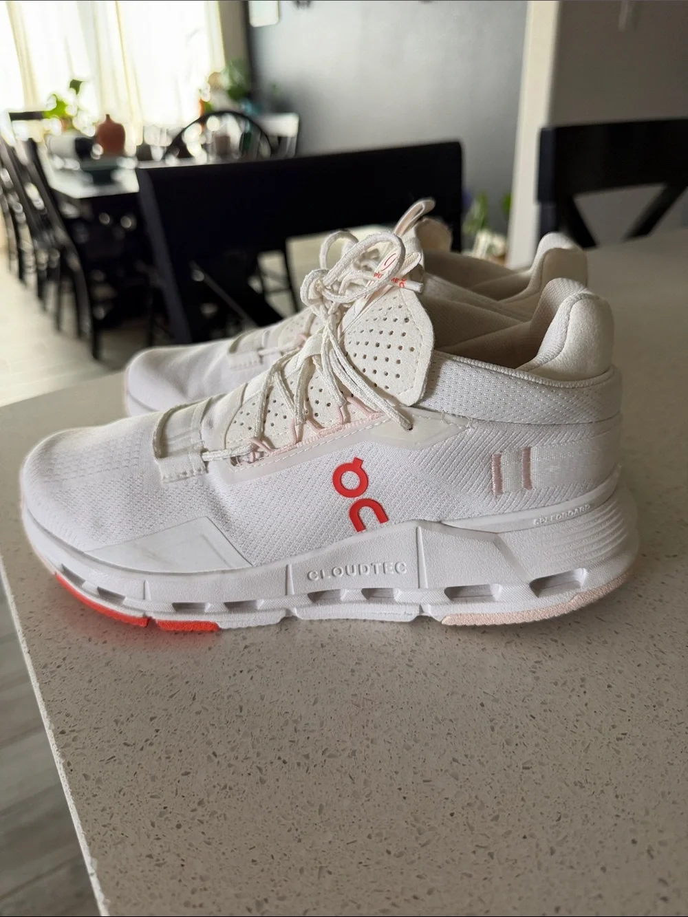 On Running Cloudnova 2 Sneakers Cloudtec White Gym Shoes 6.5